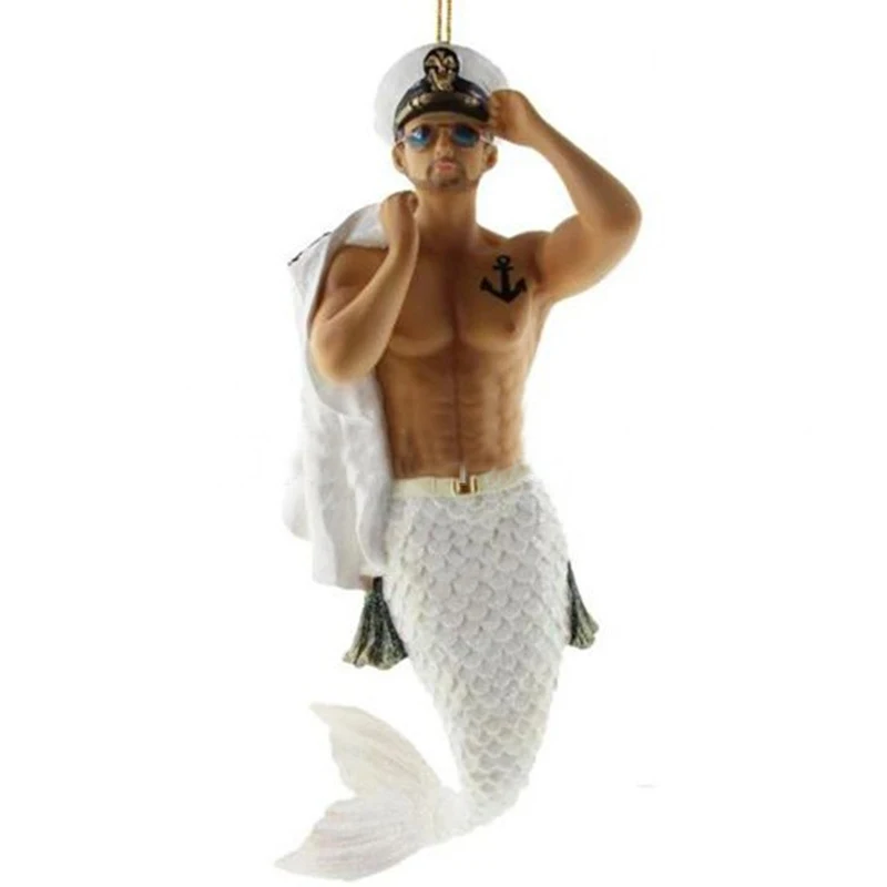 New Mermaid Resin Toy Pendant Personality Ornament Gift Craft Creative Decoration