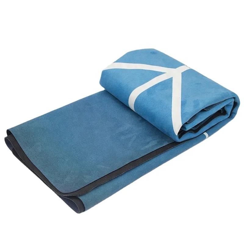 Custom Printed Yoga Towel Non Slip Foldable Yoga Mat