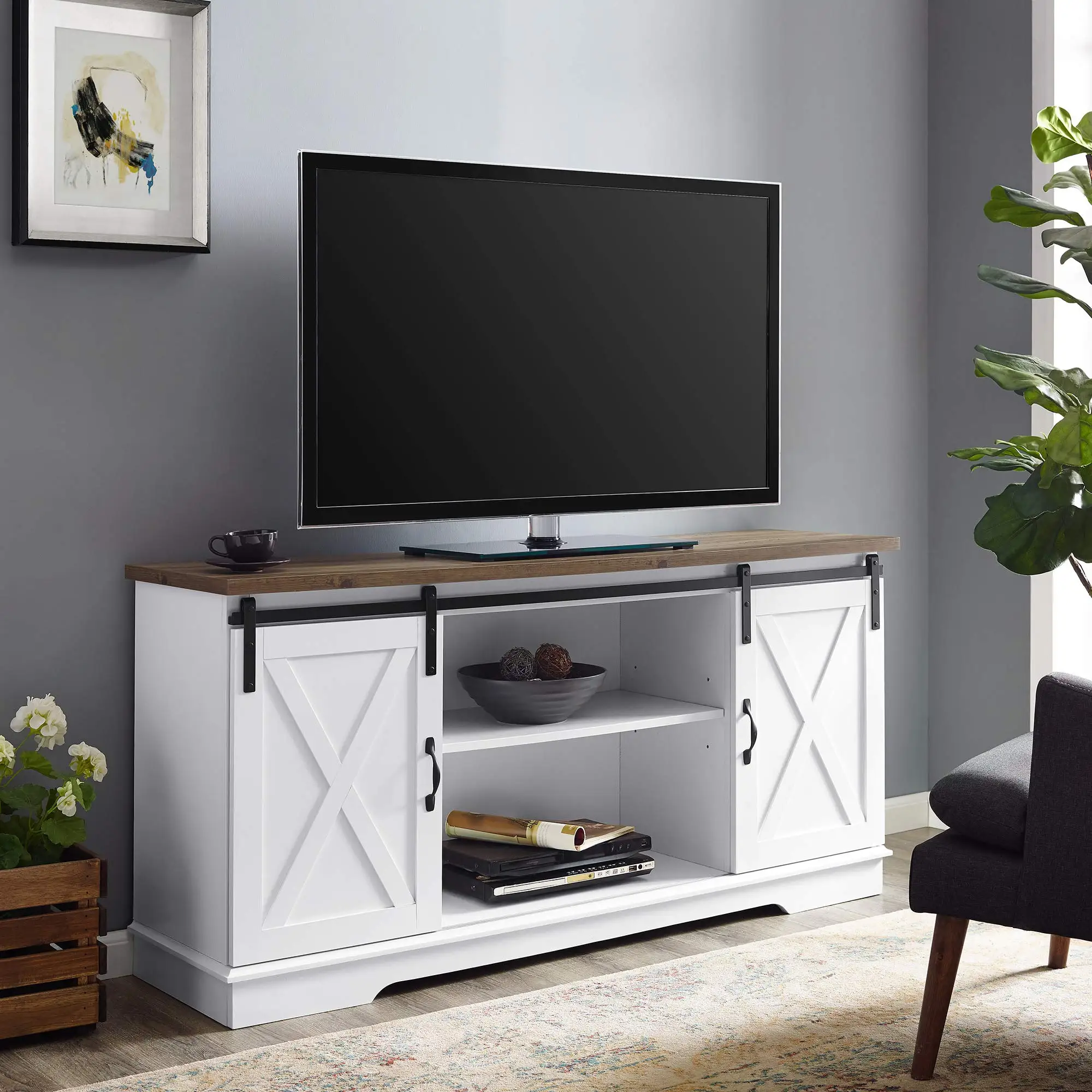 
modern tv stands white wood furniture living room 