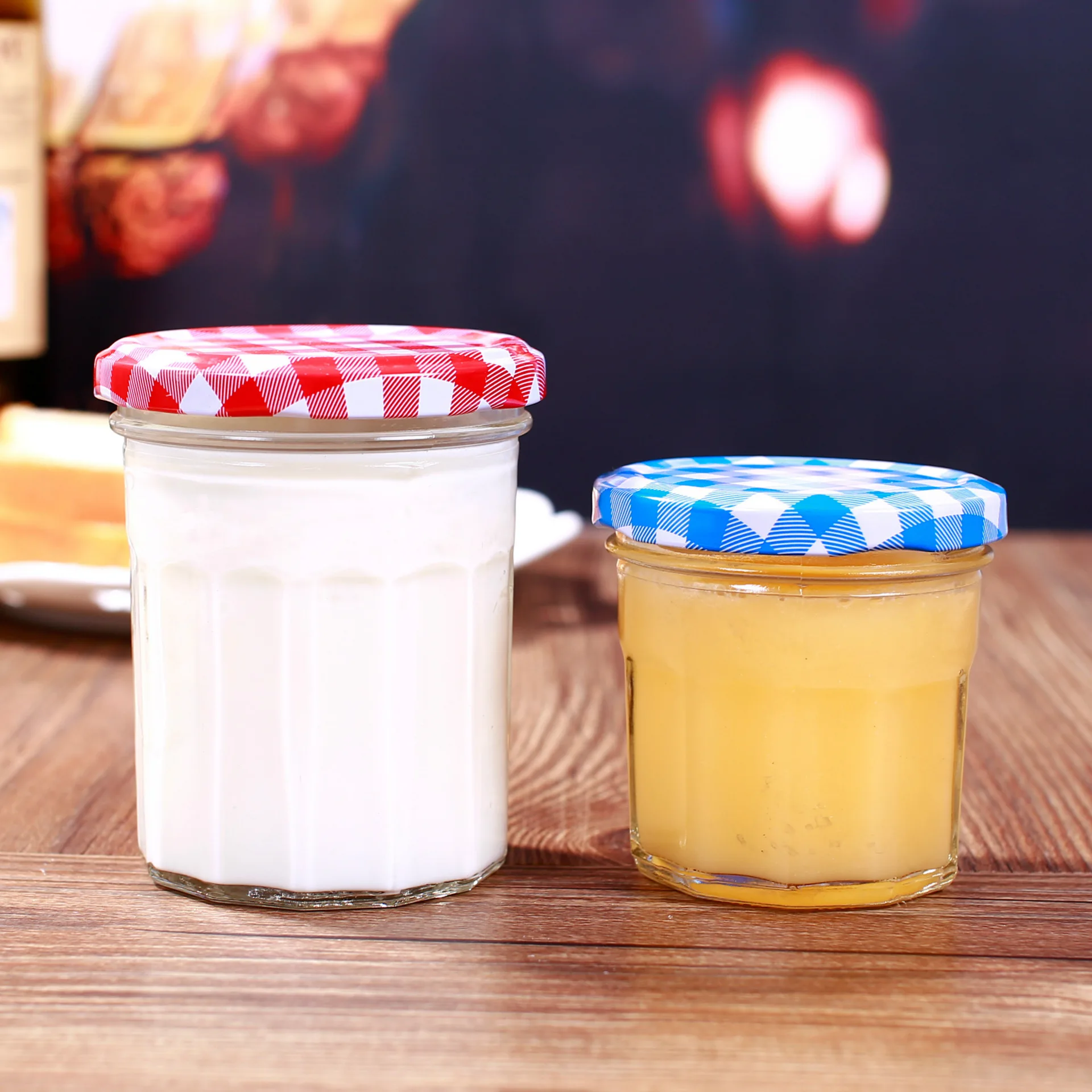 Empty Clear Mini 75ml 100ml 150ml Bird Nest Packaging Virgin Coconut Oil Bottle Glass Jam Bottles For Honey