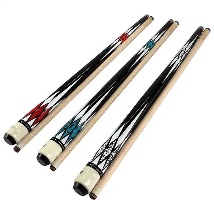 Custom lacewood mahogany oak padauk tulipwood snooker billiard pool cue aluminium alloy 1/2 3/4 split cue single high-positio