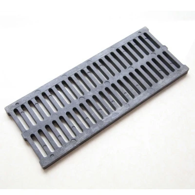 Plastic Black Sidewalk Gully Grate Road Drain Covers Linear Floor Drain  Drainage Channel Grate