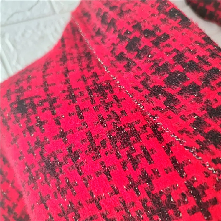 2022 New Luxury mink cashmere pocket Small Lattice tassel scarf winter warm cloak women Poncho shawl