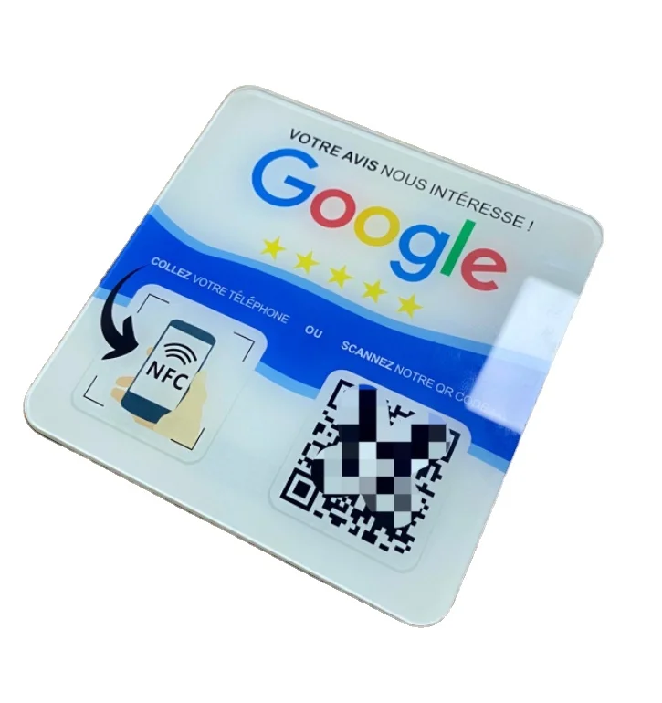 Custom Logo RFID Smart Table Menu Tent 13.56MHz Programmable PVC Restaurant Menu Card Waterproof Mini Tag Epoxy Paper Payment