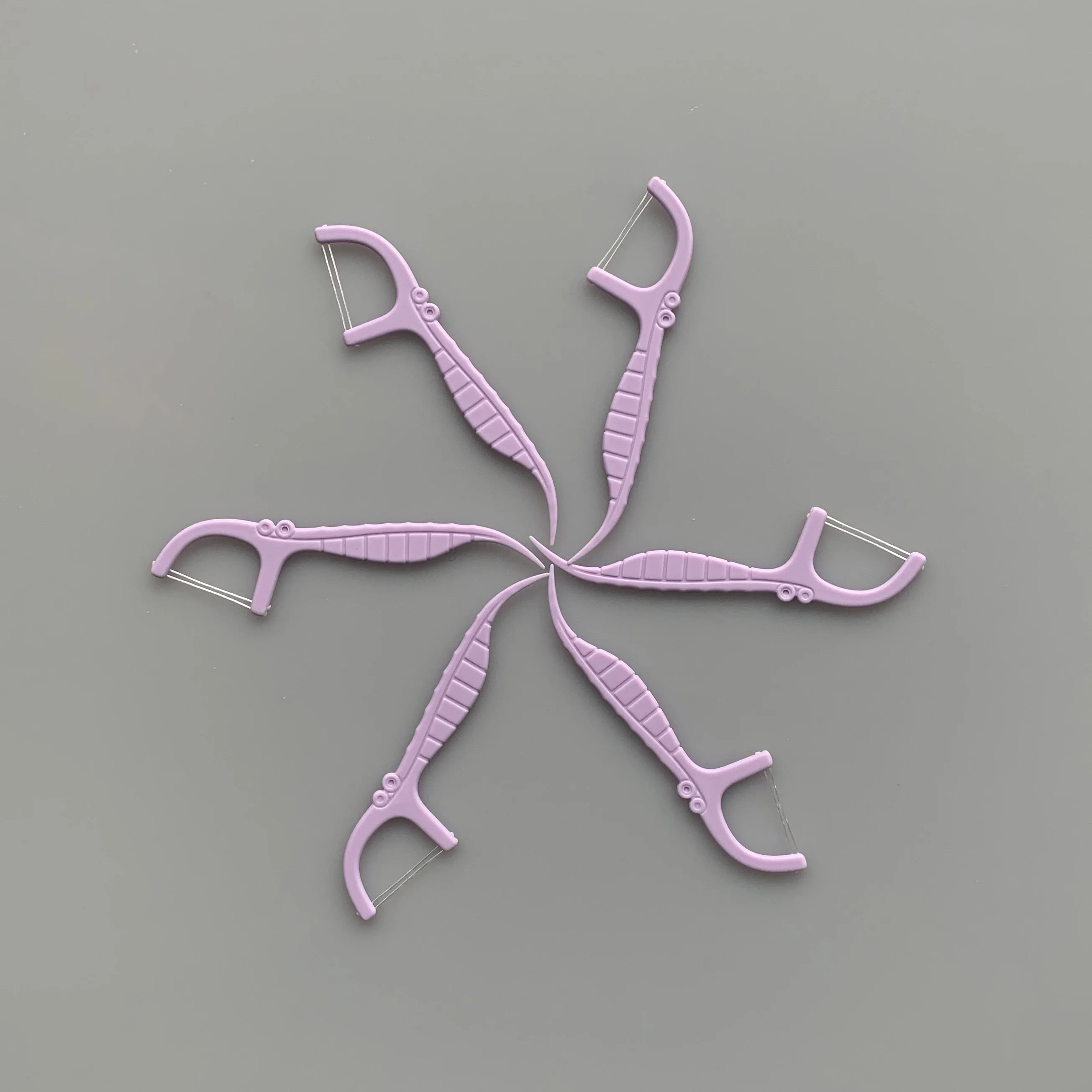 2024 new arrival  Dental Flossing Flosser Stick With Fluoride Anti-Caries Twin Line Dental Floss Picks 200 PCS per bag