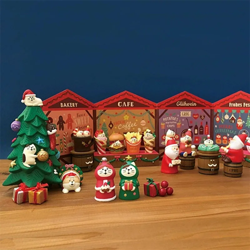 Christmas ornaments Japanese INS creative Christmas gifts home groceries ZAKKA resin handicraft ornaments