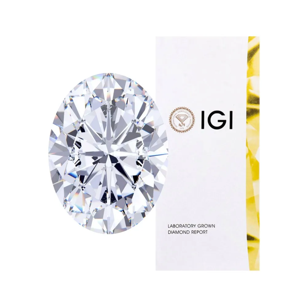 Factory Wholesale Oval Brilliant 1.0CT 1.1CT 2ct 3CT  Lab Grown Diamond for Jewelry Engagement Ring
