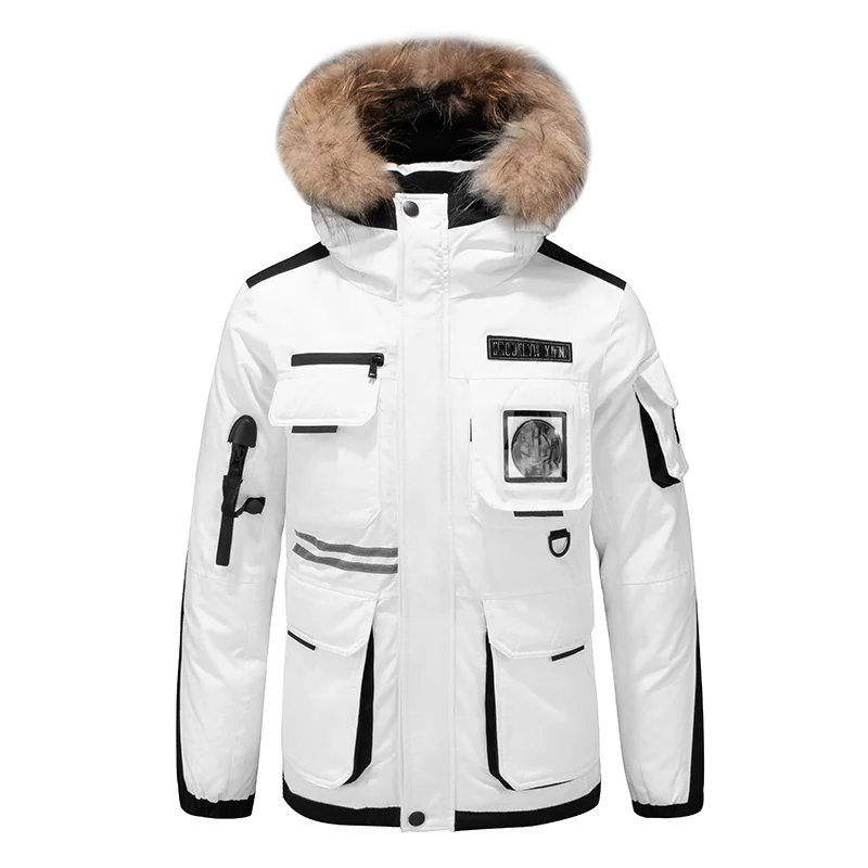 New Arrival Winter Men Women Best Black White Red Customized Goose Down Coat Waterproof Thick Windbreak Puffer Down Jacket