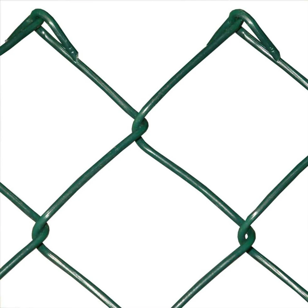Green PVC coated Diamond Mesh fence chain link mesh