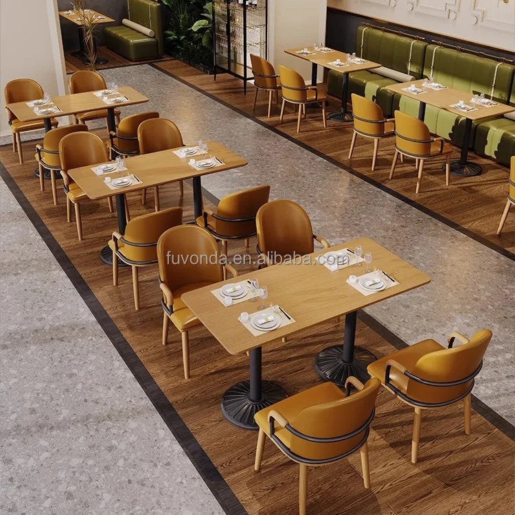 Dining Seating Booth Sets For Restaurant Furniture Customized Seating Fast Food Restaurant Sofa Booth Hot Sale Chair And Table