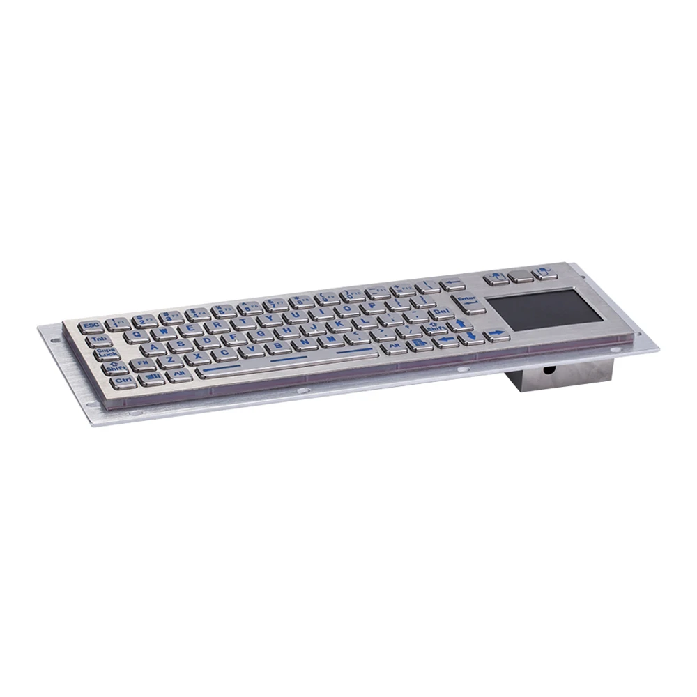 USB LED зеленая синяя металлическая подсветка Водонепроницаемая промышленная Клавиатура Тачпад IP65 киоск медицинские прочные