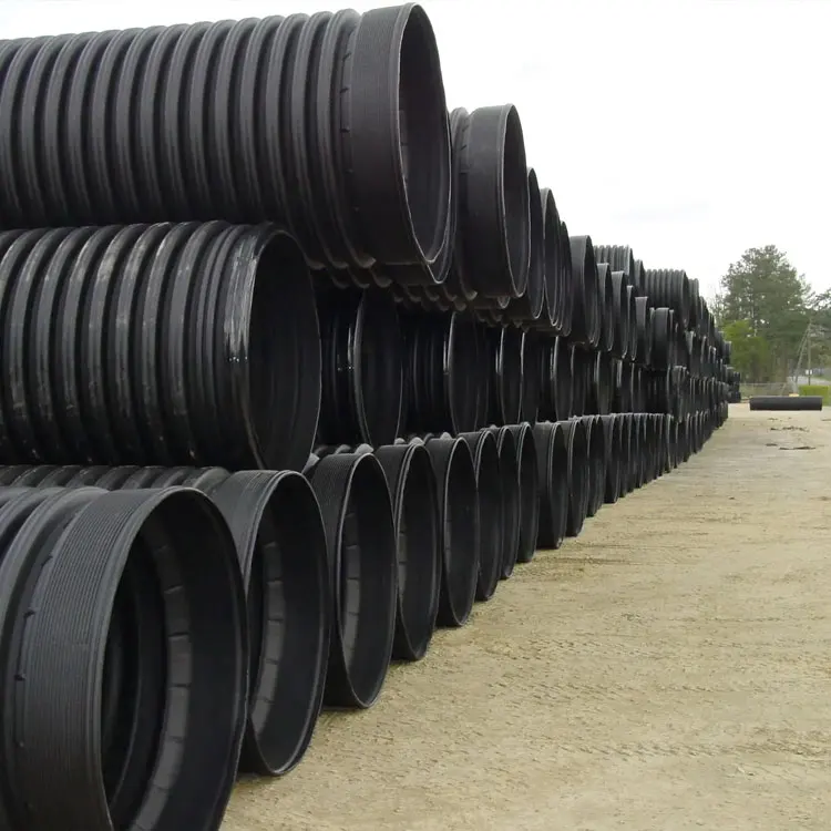 Large Diameter Pe Material 200Mm 300Mm 400Mm 1200Mm Sn4 Sn8 Plastic Hdpe Double-Wall Corrugated Drainage Sewer Pipe