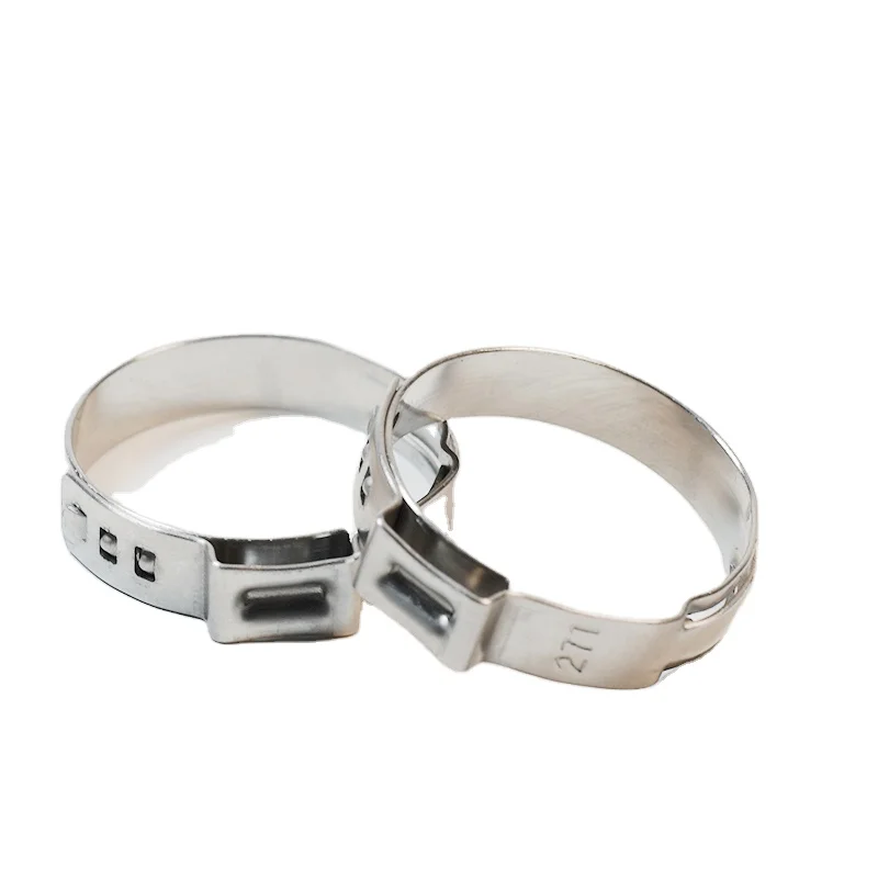 Factory direct sales single ear infinite clamp quick installation clamp stainless steel ear clamp