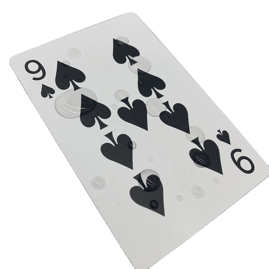 
Amazing Custom Printed Plastic Cards Waterproof Playing Cards Flexible 0.3-0.32mm PVC Poker Cards 