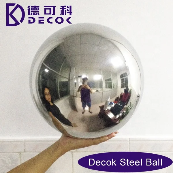 polished stainless steel metal hollow 50cm steel sphere