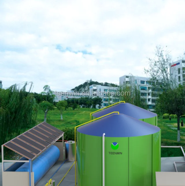 Органические продукты питания, фрукты, отходы, животный навоз, навоз, убойник, домашний промышленный большой биогазовый завод, Анаэробная система для переваривания