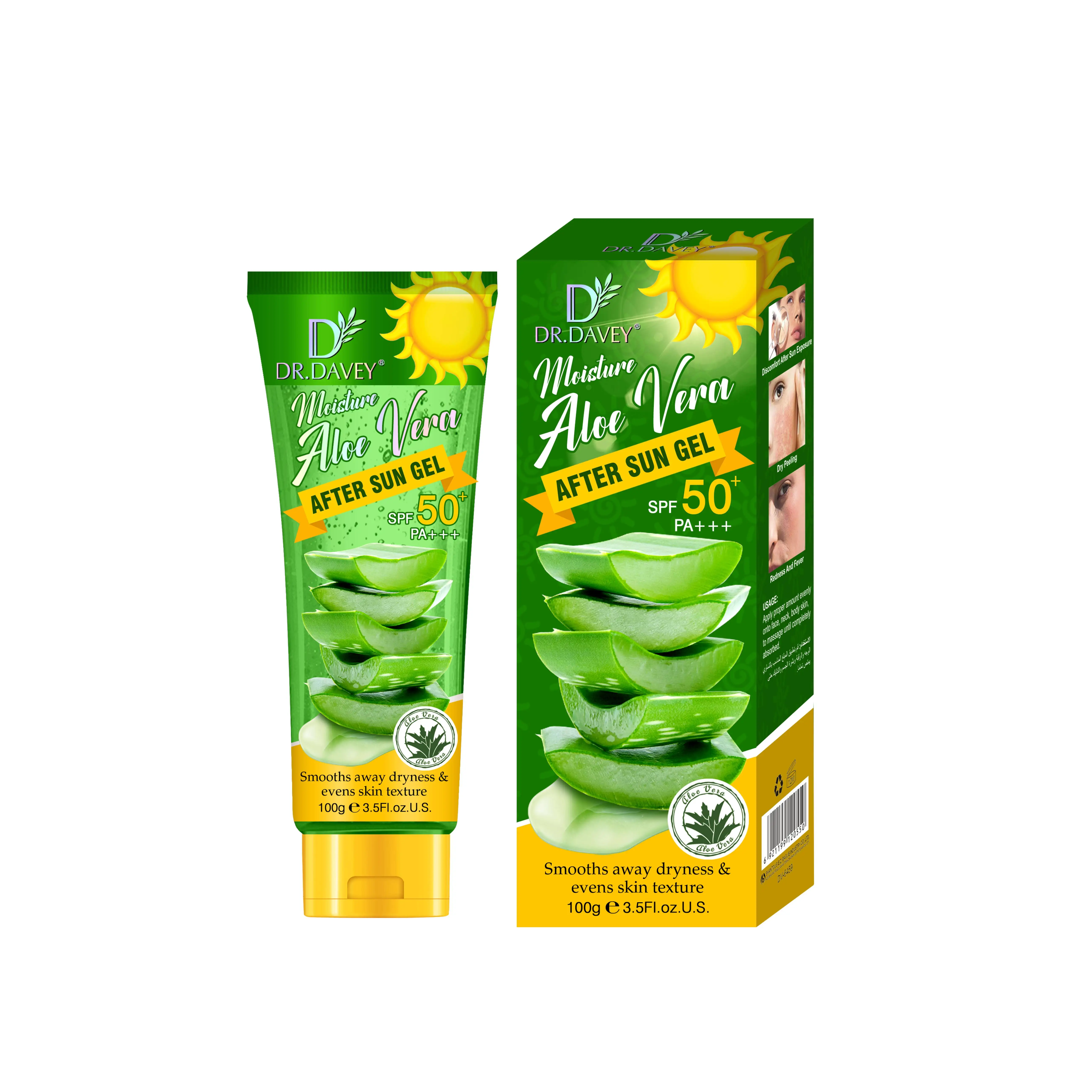 DR.DAVEY Soothing Moisture Aloe Vera Gel Sunblock Skin Repair Sunburn 100ml