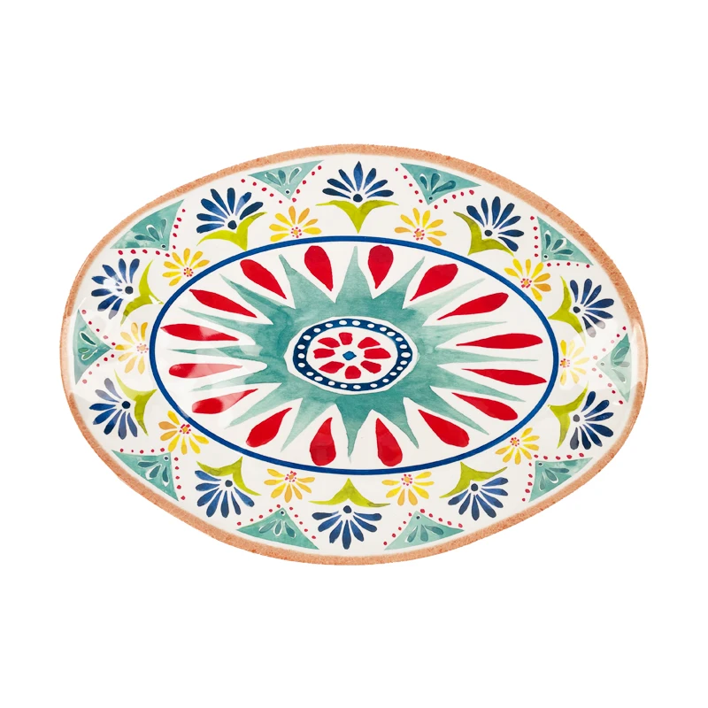 High quality melamine oval plates durable dinner plate oval restaurant plates