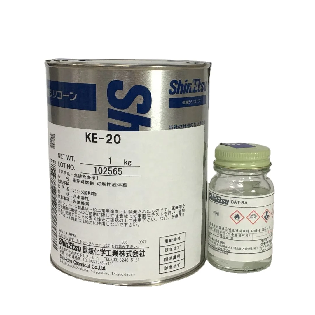 KE-20 Shin Etsu two-component cure silicone rubber used as moldmaking molds in welder molding of synthetic leathers