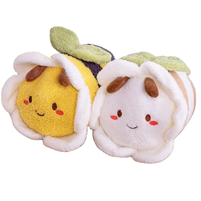 30cm Cute Flower Face Honey Bee Plush Toy Lovely Hornet Bee Stuffed Soft Dolls Gift for Girl Boy Home Decor