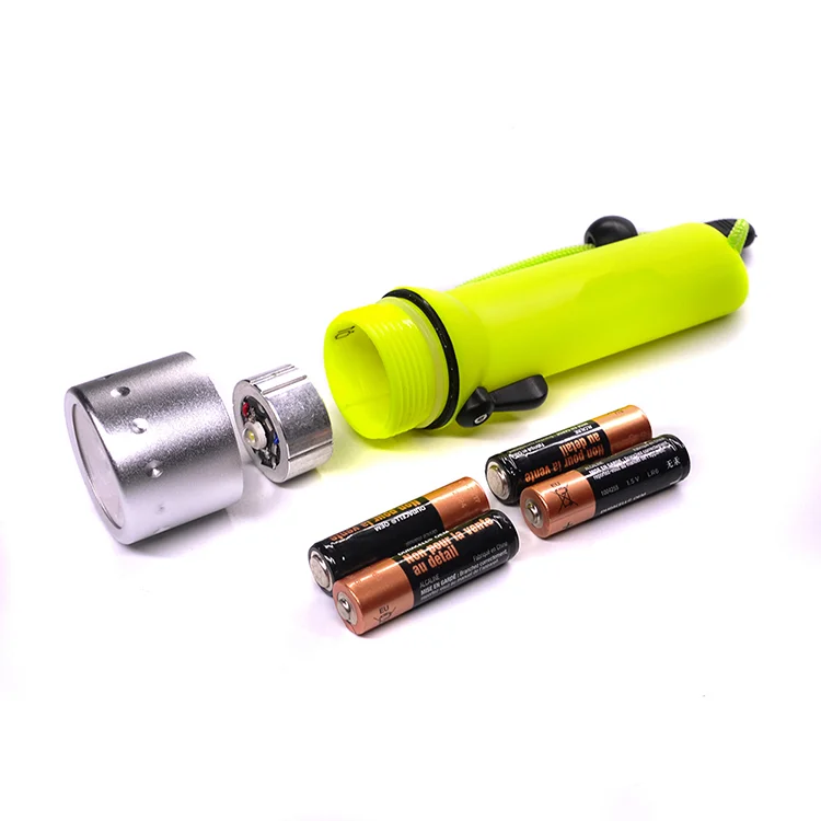 Long power supply DRY BATTERY Water Proof led flashlights Underwater Scuba Diving light