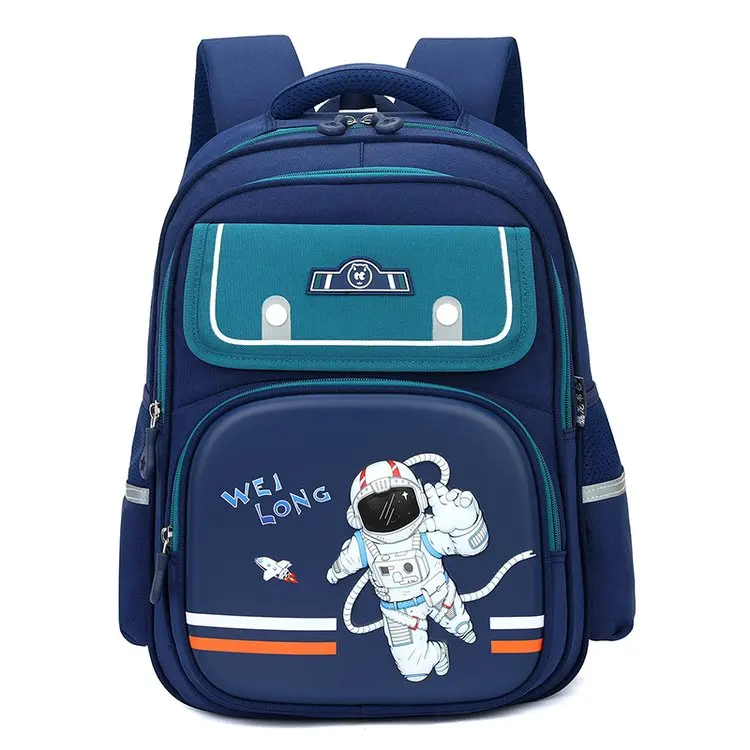 Cartoon Doughnuts Backpack Spinal Protective Boys Girls Pupil School Bag