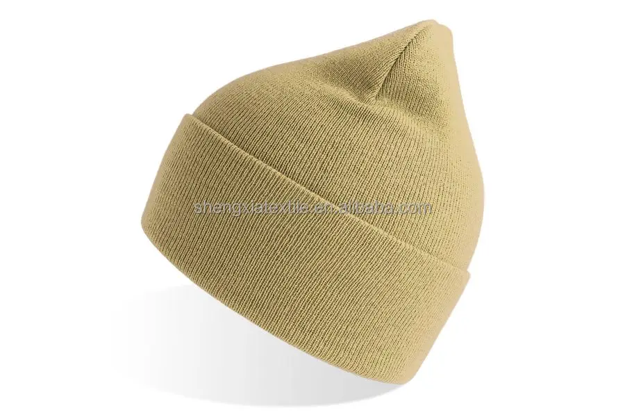 GRS Certificated Eco Friendly Environmental Sustainable Recycled Polyester Material Beanie Knitted winter hat