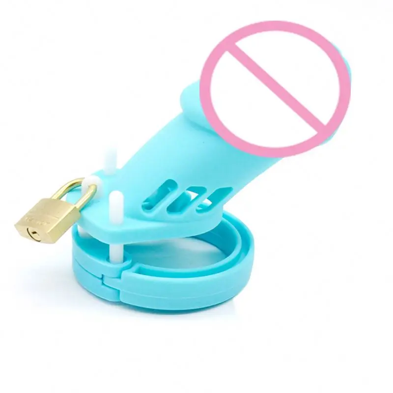 Silicone Penis Cage Male Chastity Lock Sex Toys For Men Male Penis Ring Penis Lock%