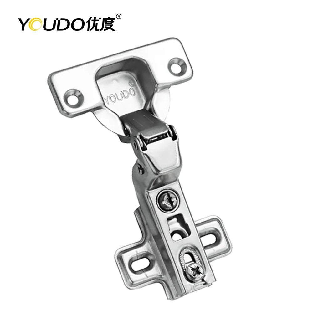 YOUDO Furniture Hardware Kitchen Cabinet Hinge Two Way Concealed Accessories Doors Home Iron Furniture Hinges For Cabinet Doors
