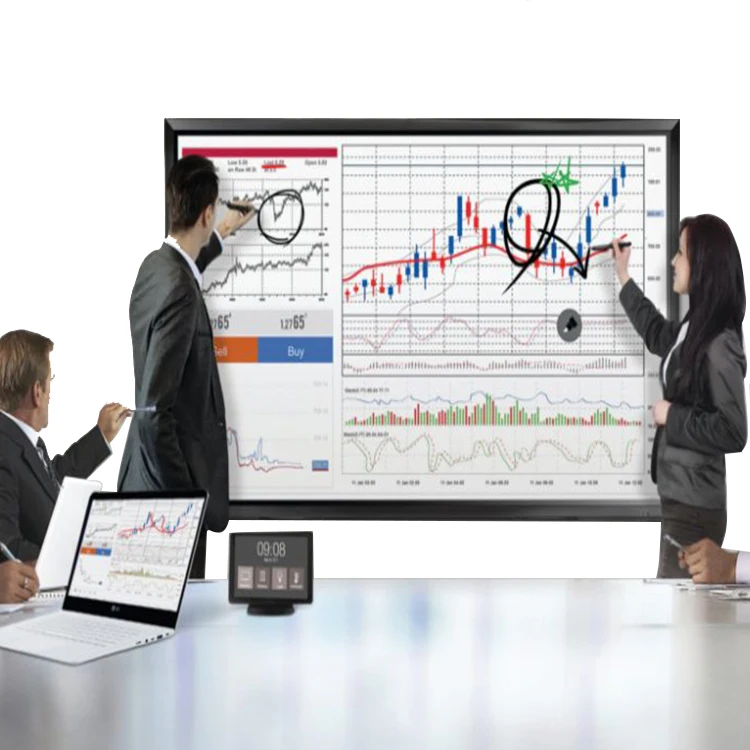 
Heymi 86 110 inch 4K IR touch screen interactive panel for demo 