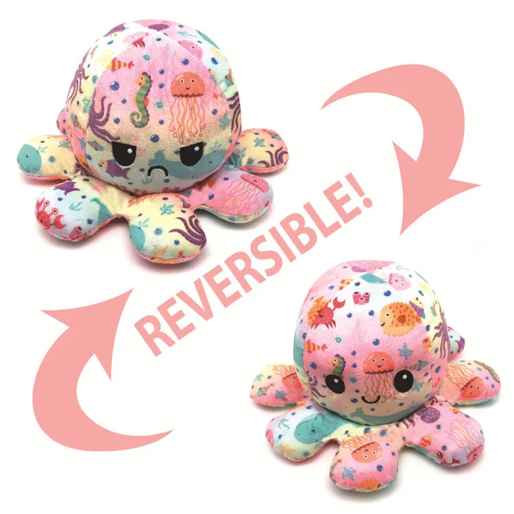 30cm 20cm Pulpo Reversible Reversible Octopus 27 Colores Disponible Gifts for Christmas