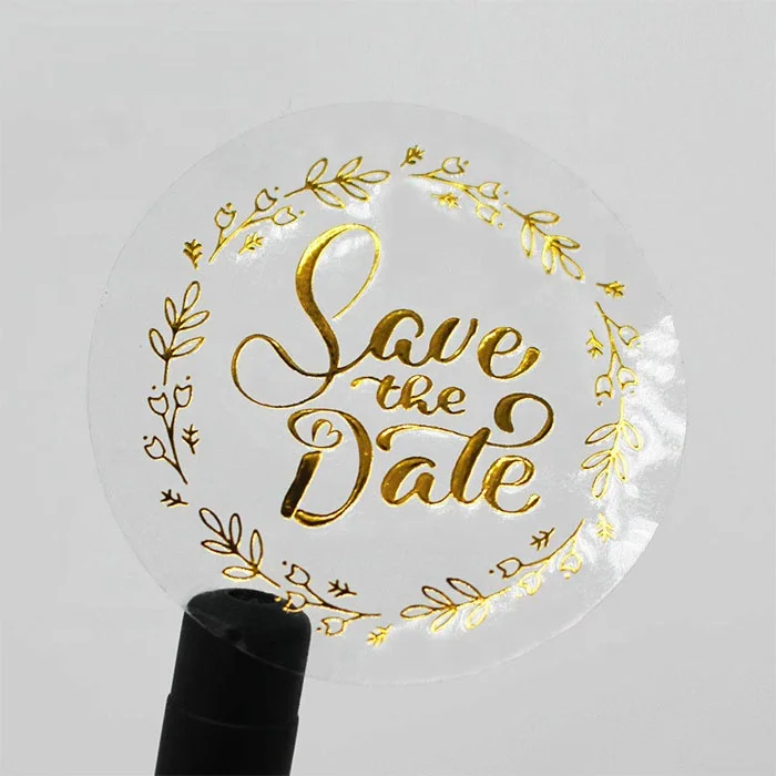 popular round clear transparent plastic label printing custom waterproof vinyl logo