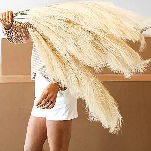 Yunnan Most popular items artificial flowers bouquet large pampas grass Faux pampass for wedding home decoration