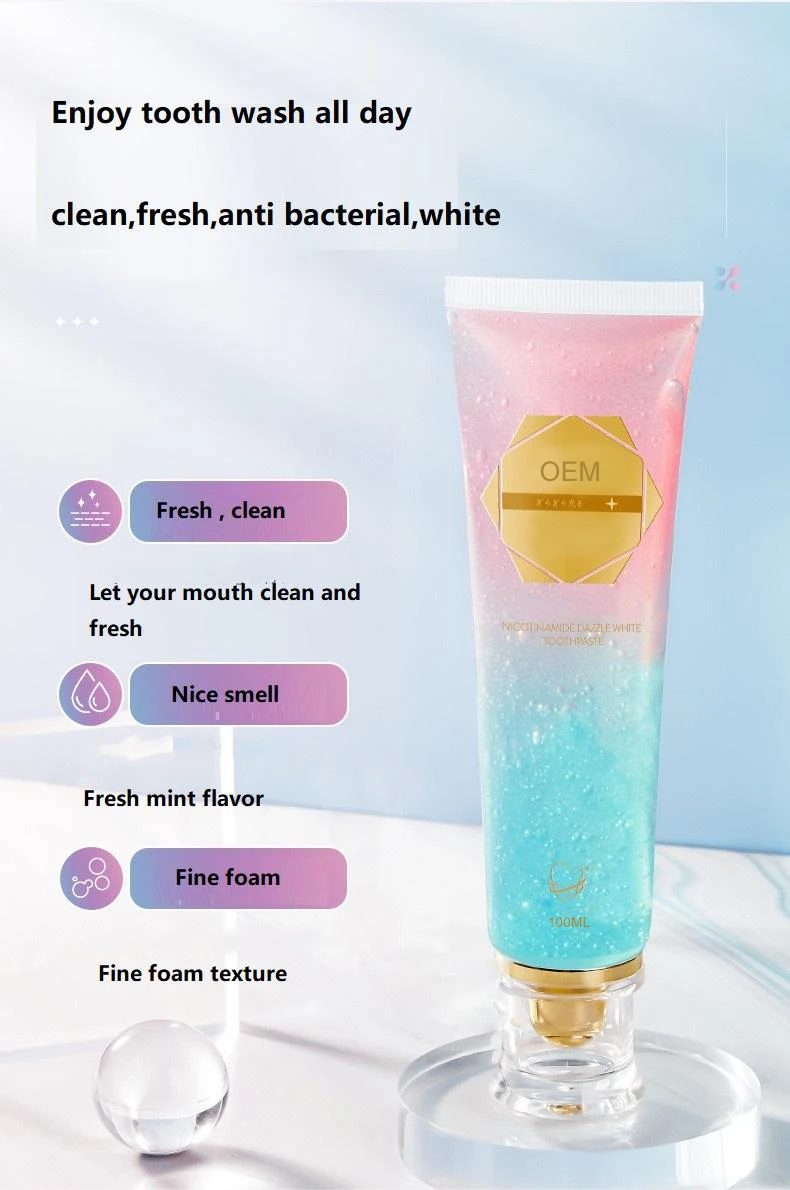 Niacinamide Tooth Paste Whitening Fresh Mint Scented Mouth Clean Long Lasting Keeping Smile Tooth Health Paste