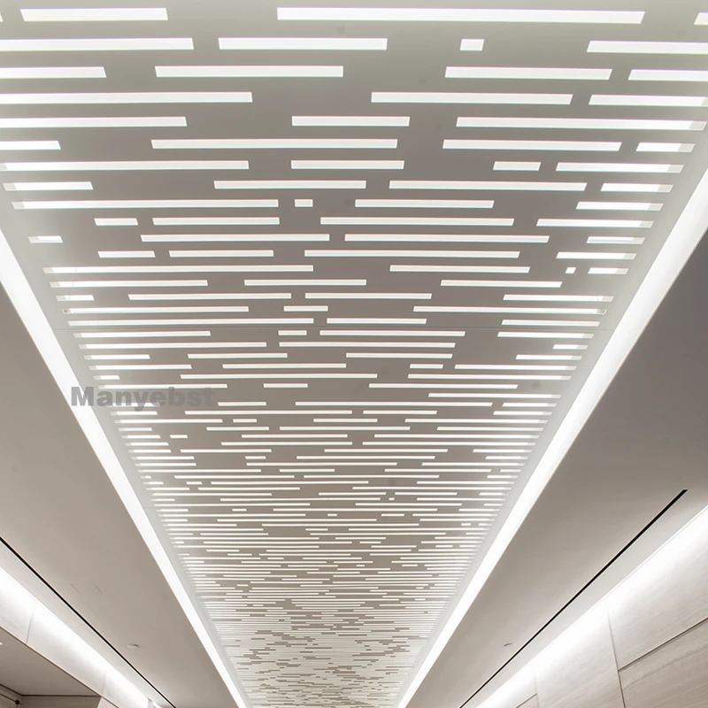 Character Office Decoration Perforated Aluminum Ceiling 3d Aluminum Panel Interior exterior