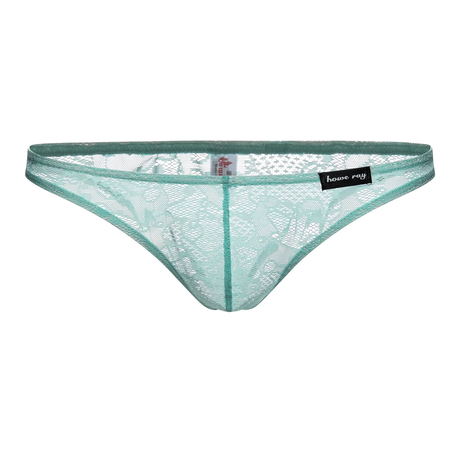 High Quality Spandex/Nylon Sexy Gay Underwear Lace Breathable Quick Dry Bikini Thong For Men