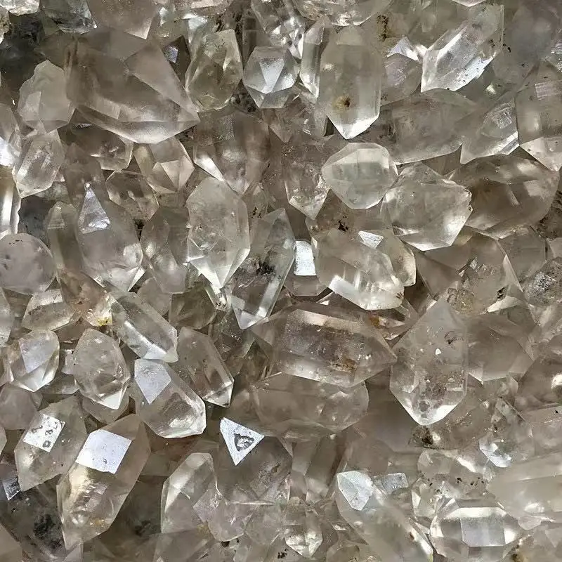 Кристалл херкимера двойной кварц для украшения дома 100% натуральный кристалл чакры блоки и кубики прозрачные