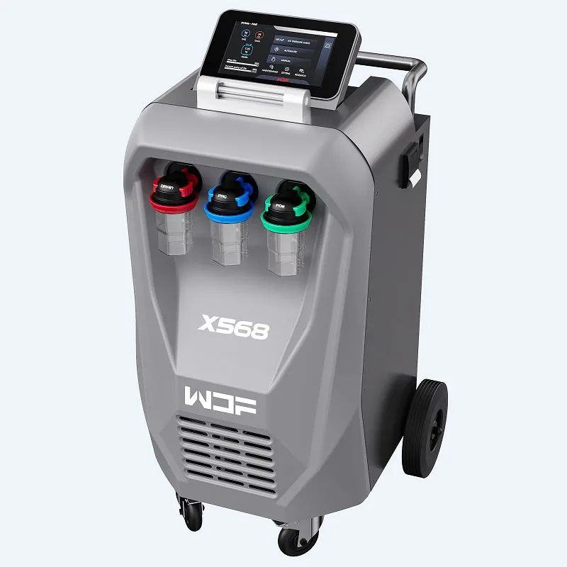 X568 Auto Recovery Machine Full-Automatic Refrigerant Recycling and Flushing Equipment for Car Care