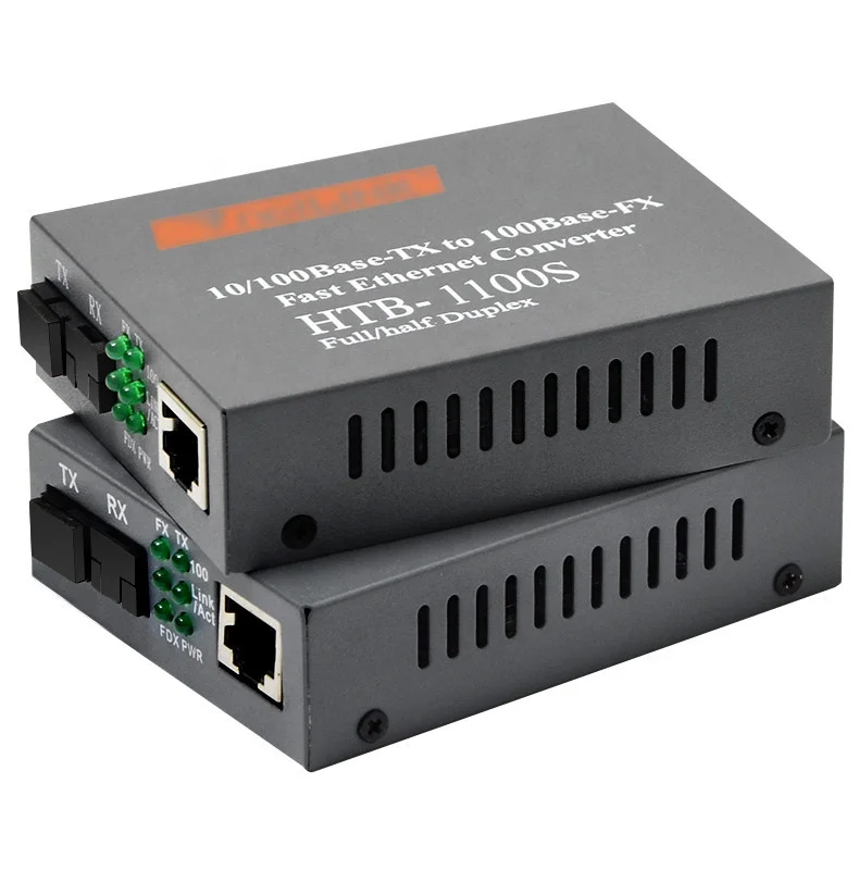 Netlink HTB-1100S 10/100M single mode 1310nm 1550nm 20Km rj45 fiber media converter HTB-1100S