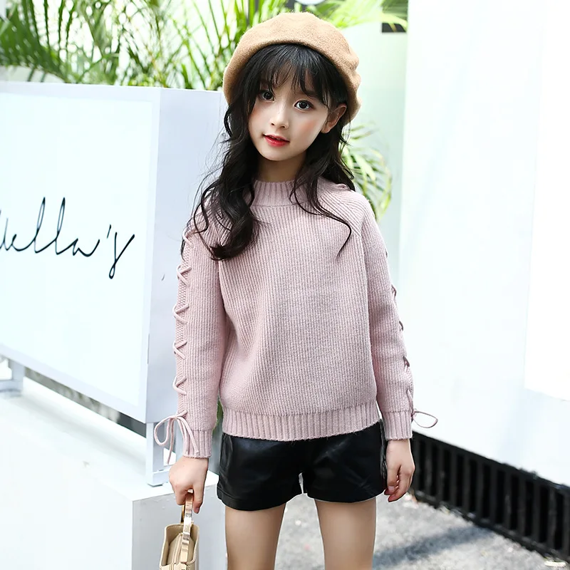 
Kids Sweaters Girl Winter Clothes Warm Thick Knitted Pullover Sweater Knit Baby Girl Clothes 10 12 Teenage Girls Clothing 