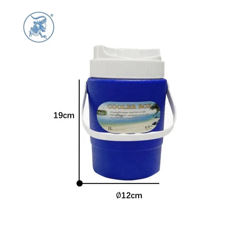 1L plastic high quality cool jug insulated portable ice cooler box for beer car and outdoor activities