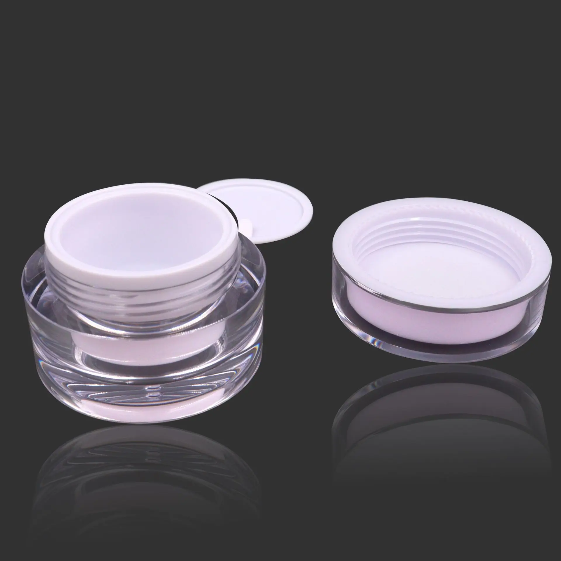 5g 10g 15g 20g 30g round cream packaging luxury skin care luxury double wall acrylic jar for cosmetic