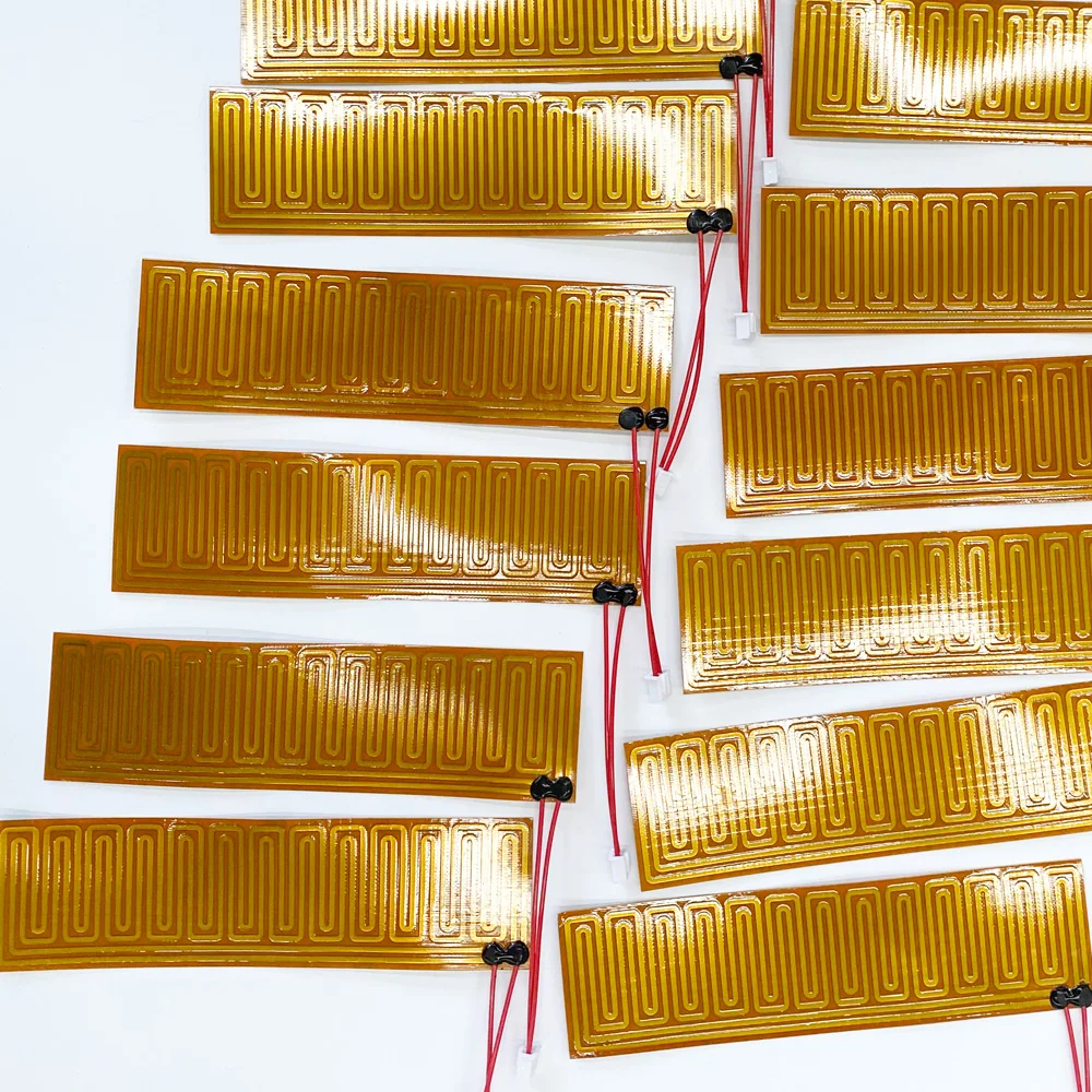 6V/12V industrial electric flexible polyimide film pcb kapton heater with adhesive