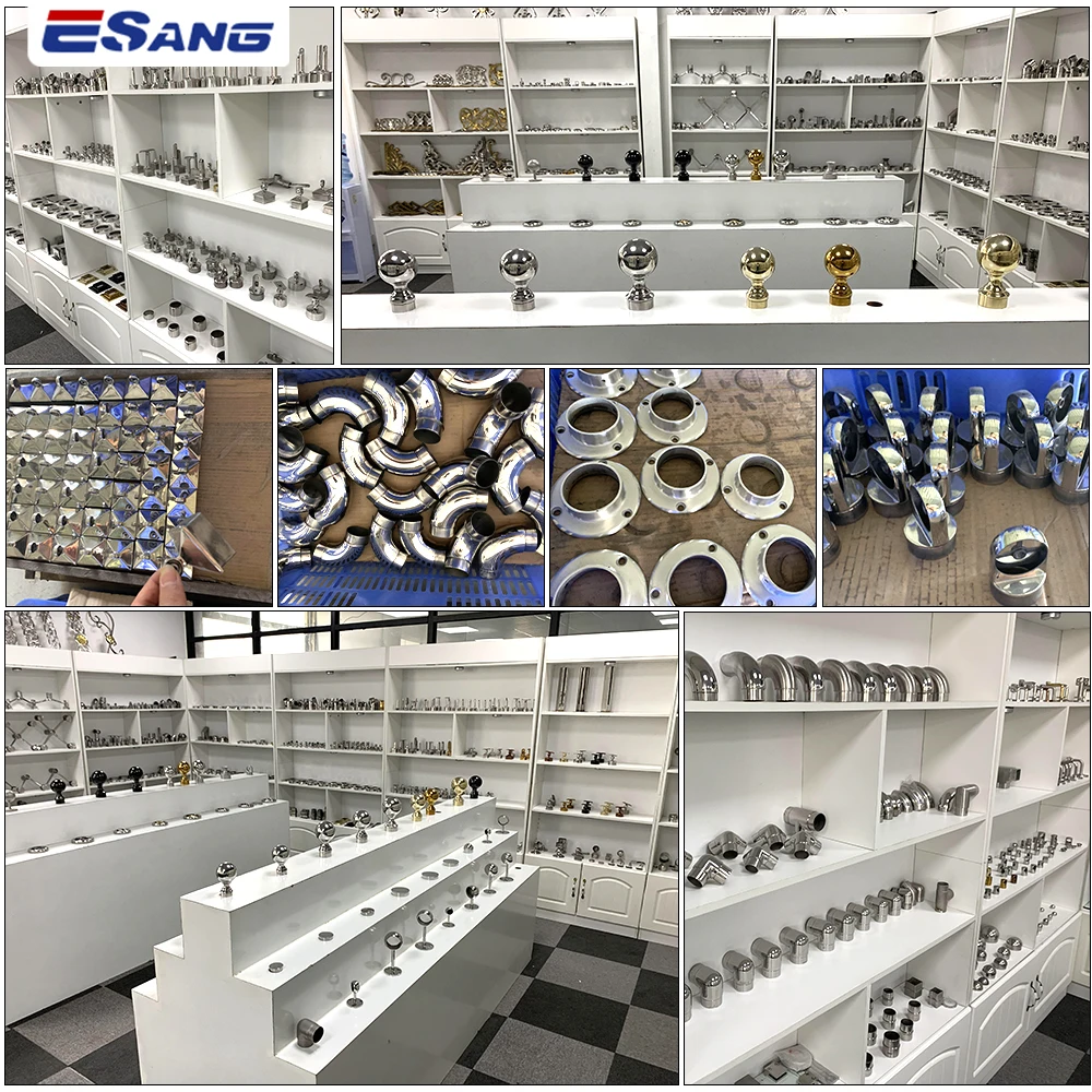 ESANG Railing Fittings Handrail Base Plate 201 304 Stainless Steel Stair Handrail Accessories For The Middle East