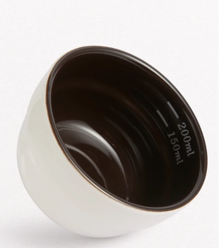 Coffee  measuring bowl cupping cup U-shaped evaluation cup 200ML coffee cup with measuring spoon