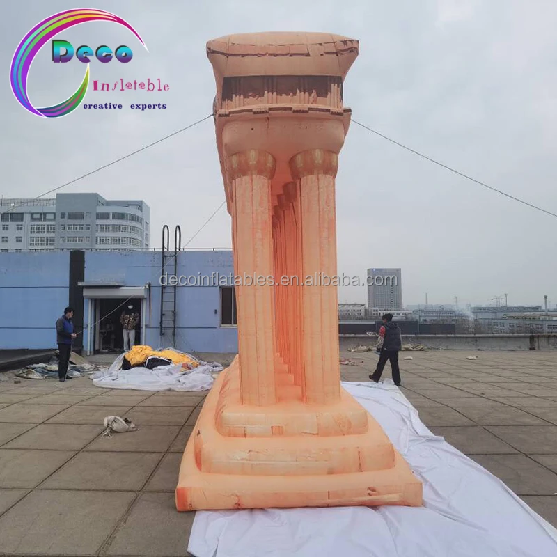Simulated Building Large Inflatables Greek Temple Decor