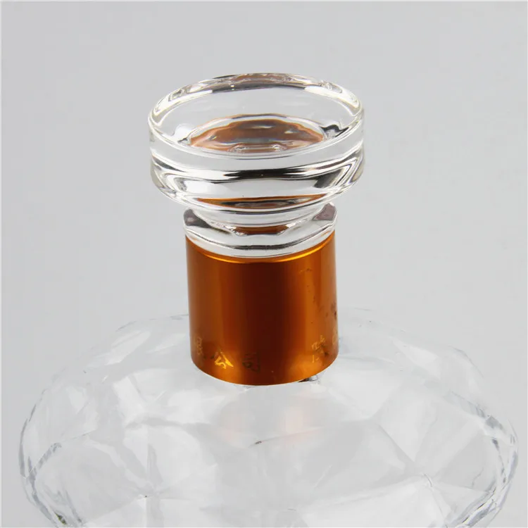 Innovative Whisky Sealed Wine Bottle Stopper Glass Brandy Cork Bottle Stopper Crystal Wine Stopper