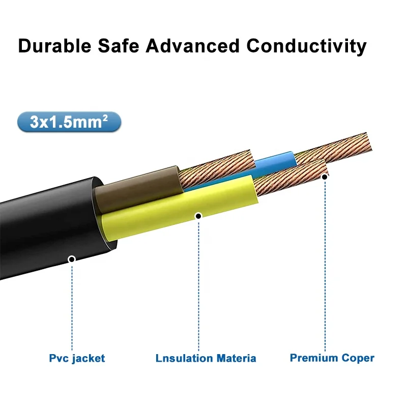 Cheap Price 2M Universal Multi Plug Sockets 5 Outlet Power Strip