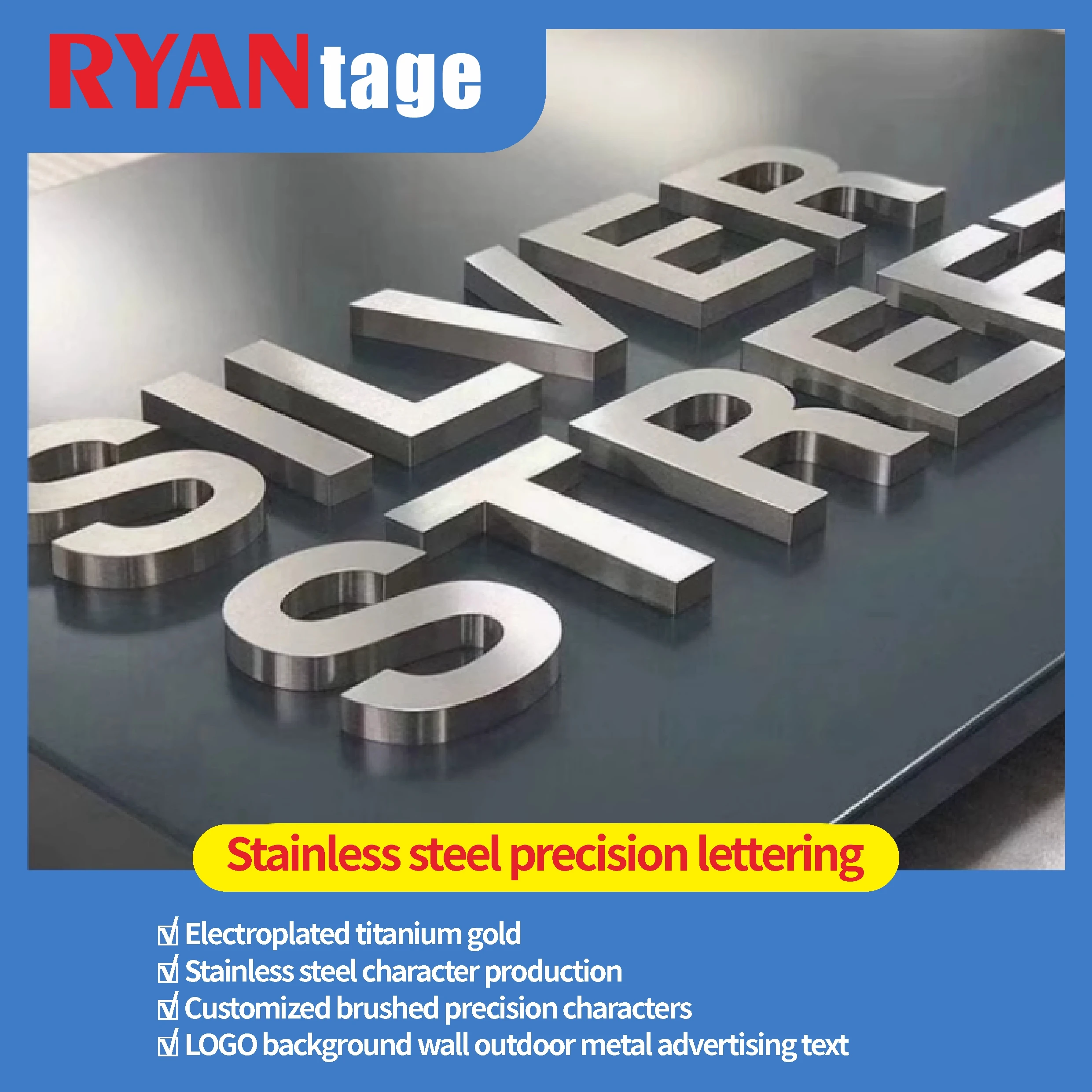 Three dimensional solid stainless steel solid stainless steel precision drawing electroplating oxidation antique baking paint