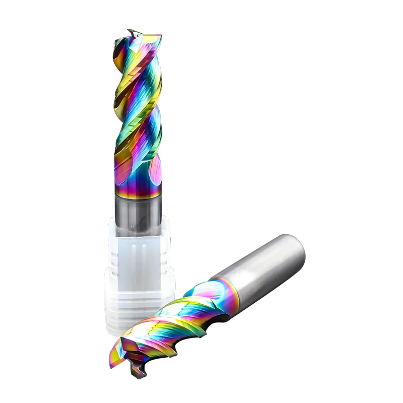 Carbide CNC Colorful U-Groove Milling Cutter Endmill coated Tungsten Steel U-shape Milling Cutter